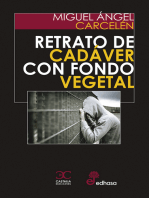 Retrato de cadáver con fondo vegetal