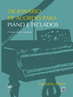 Dicionário de acordes para piano e teclados