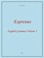 Exercises 3. English Grammar Volume 3