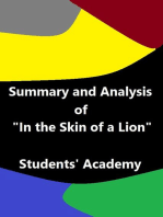 Summary and Analysis of "In the Skin of a Lion"