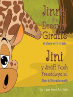 Jinny the Dreamy Giraffe / Jini y Jiraff Fach Freuddwydiol