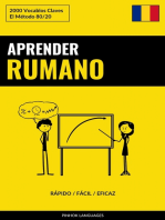 Aprender Rumano - Rápido / Fácil / Eficaz: 2000 Vocablos Claves