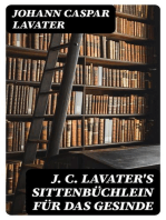 J. C. Lavater's Sittenbüchlein für das Gesinde