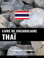 Livre de vocabulaire thaï: Une approche thématique