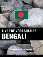 Livre de vocabulaire bengali: Une approche thématique