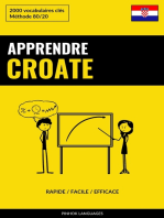 Apprendre le croate - Rapide / Facile / Efficace: 2000 vocabulaires clés