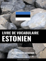 Livre de vocabulaire estonien: Une approche thématique