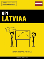 Opi Latviaa - Nopea / Helppo / Tehokas: 2000 Avainsanastoa