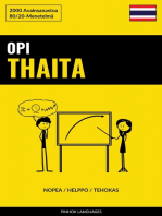 Opi Thaita - Nopea / Helppo / Tehokas: 2000 Avainsanastoa