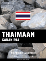 Thaimaan sanakirja: Aihepohjainen lähestyminen