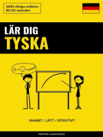 Lär dig Tyska - Snabbt / Lätt / Effektivt: 2000 viktiga ordlistor