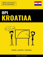 Opi Kroatiaa - Nopea / Helppo / Tehokas: 2000 Avainsanastoa