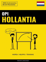 Opi Hollantia - Nopea / Helppo / Tehokas: 2000 Avainsanastoa