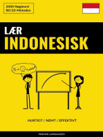 Lær Indonesisk - Hurtigt / Nemt / Effektivt: 2000 Nøgleord