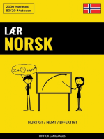 Lær Norsk - Hurtigt / Nemt / Effektivt: 2000 Nøgleord