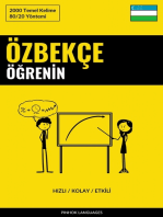 Özbekçe Öğrenin - Hızlı / Kolay / Etkili: 2000 Temel Kelime