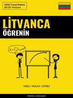 Litvanca Öğrenin - Hızlı / Kolay / Etkili: 2000 Temel Kelime