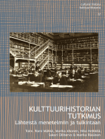 Kulttuurihistorian tutkimus: Lähteistä menetelmiin ja tulkintaan