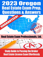 2023 Oregon Broker Real Estate Exam Prep Questions & Answers: Study Guide to Passing the Broker Real Estate License Exam Effortlessly