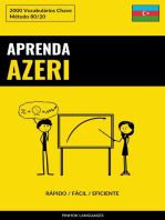 Aprenda Azeri - Rápido / Fácil / Eficiente: 2000 Vocabulários Chave