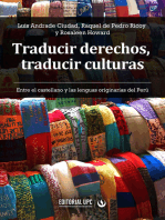 Traducir derechos, traducir culturas: Entre el castellano y las lenguas originarias del Perú