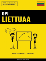 Opi Liettuaa - Nopea / Helppo / Tehokas: 2000 Avainsanastoa
