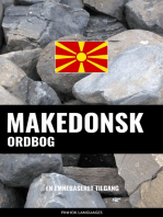 Makedonsk ordbog: En emnebaseret tilgang