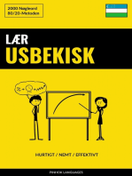 Lær Usbekisk - Hurtigt / Nemt / Effektivt: 2000 Nøgleord