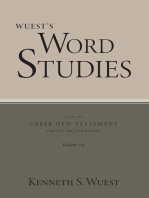 Word Studies in the Greek New Testament, volume 1