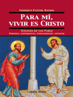 Para mí, vivir es Cristo: Teología de san pablo. persona, experiencia, pensamiento, anuncio