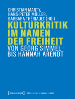 Kulturkritik im Namen der Freiheit: Von Georg Simmel bis Hannah Arendt