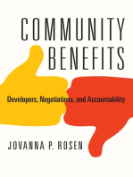 Community Benefits: Developers, Negotiations, and Accountability
