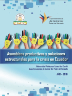 Asambleas productivas y soluciones estructurales para la crisis en Ecuador