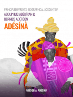 Principled Parents: Biographical Account of Adolphus Adediran and Bernice Adetoun Adesina