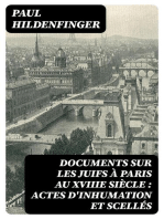 Documents sur les juifs à Paris au XVIIIe siècle : actes d'inhumation et scellés