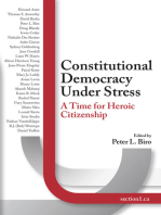 Constitutional Democracy Under Stress: A Time For Heroic Citizenship