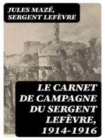 Le carnet de campagne du sergent Lefèvre, 1914-1916