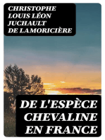 De l'espèce chevaline en france: Rrapport fait au conseil supérieur des haras sur les travaux de la session de 1850