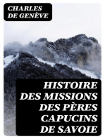 Histoire des missions des pères capucins de Savoie