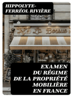Examen du régime de la propriété mobilière en France
