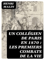 Un collégien de Paris en 1870 : les premiers combats de la vie