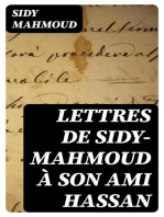 Lettres de Sidy-Mahmoud à son ami Hassan