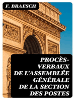 Procès-verbaux de l'Assemblée générale de la section des Postes