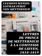 Lettres du prince de Metternich à la comtesse de Lieven, 1818-1819