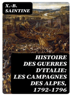 Histoire des guerres d'Italie: Les campagnes des Alpes, 1792-1796