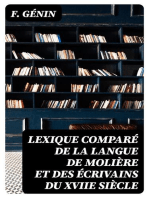 Lexique comparé de la langue de Molière et des écrivains du XVIIe siècle