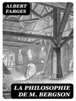 La philosophie de M. Bergson