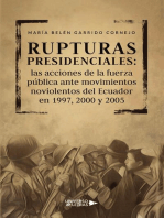 Rupturas presidenciales: Las acciones de la fuerza pública ante movimientos no violentos del Ecuador en 1997, 2000 y 2005