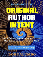 In Search Of: Original Author Intent