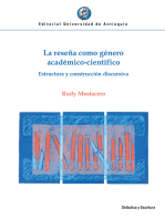 La reseña como género académico-científico: Estructura y construcción discursiva